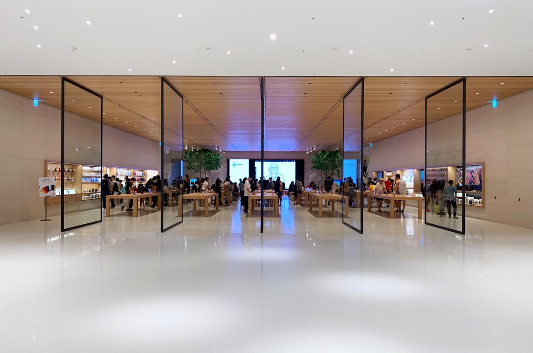 The new Apple Store in Taipei, Taiwan.